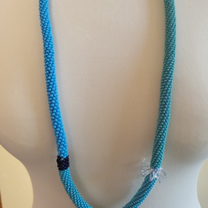 Kék kötél - ékszer - nyaklánc - statement nyaklánc - Meska.hu