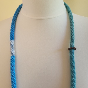 Kék kötél - ékszer - nyaklánc - statement nyaklánc - Meska.hu