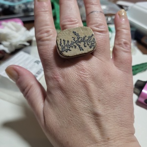 Dendrit achát gyűrű - ékszer - gyűrű - statement gyűrű - Meska.hu