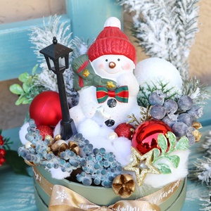 Hóemberes karácsonyi box - karácsony - adventi díszek - adventi asztaldísz - Meska.hu