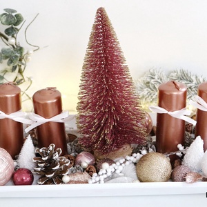 Rosegold adventi nagy tál - Meska.hu