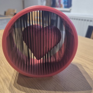 Lebegő szív 3D dekoráció - otthon & életmód - dekoráció - dísztárgy - Meska.hu