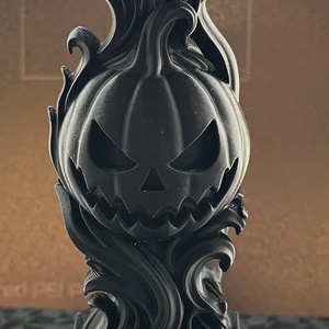 Lidércfény � Gótikus 3D Nyomtatott Halloween Tök Mécsestartó - otthon & életmód - dekoráció - halloween - halloweeni dekoráció - Meska.hu