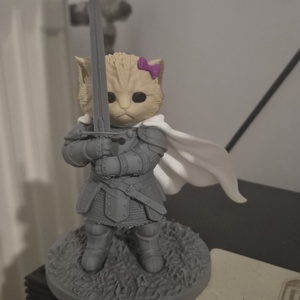 Kitten Knight mém 3D nyomtatott figura - otthon & életmód - dekoráció - asztal és polc dekoráció - asztaldísz - Meska.hu