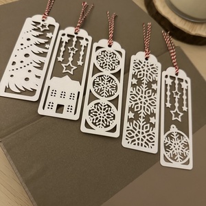 Karácsonyi könyvjelző  - könyv & zene - könyvjelző - Meska.hu