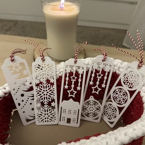 Karácsonyi könyvjelző  - könyv & zene - könyvjelző - Meska.hu