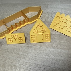 Mini mézeskalács házikó kiszúró - Meska.hu