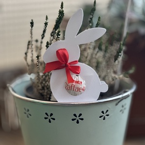 Csokiátadó nyuszi, Otthon & Életmód, Papír, írószer, Ajándékozás kellékei, Ajándékkísérő, Mindenmás, MESKA