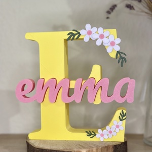 Egyedi dekorációs név betűvel - Meska.hu