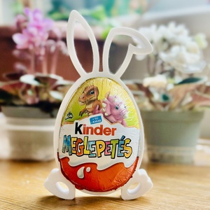 Nyuszi füles Kinder tojás tartó  - Meska.hu