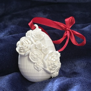 3D virágos húsvéti dísztojás, Ünnepi díszek, dekorációk, Húsvéti díszek és dekorációk, Húsvéti ajándékátadó, Mindenmás, MESKA