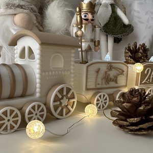 Karácsonyi / adventi kis vonat - 3D nyomtatott karácsonyi különlegesség, Karácsony, Mikulás, Mikulás ajándékok, Mindenmás, MESKA