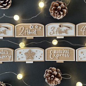 Karácsonyi / adventi kis vonat - 3D nyomtatott karácsonyi különlegesség - karácsony - mikulás - mikulás ajándékok - Meska.hu