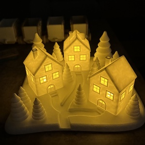 Hangulatos téli falu - Meska.hu