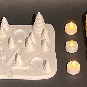 Hangulatos téli falu - karácsony - adventi díszek - adventi asztaldísz - Meska.hu