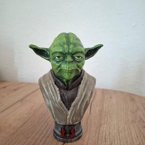 Yoda mellszobor - művészet - makett, modell - Meska.hu