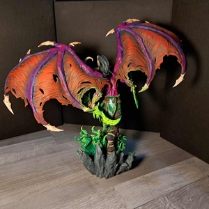 Illidan Stormrage szobor - Word Of Warcraft - művészet - makett, modell - Meska.hu