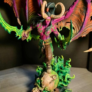 Illidan Stormrage szobor - Word Of Warcraft - művészet - makett, modell - Meska.hu