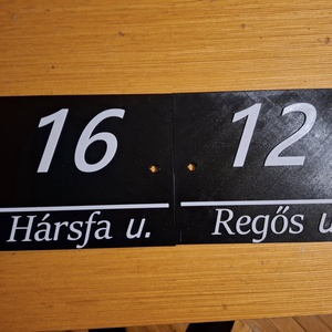 Házszámtábla egyedi igények szerint - otthon & életmód - ház & kert - házszám - Meska.hu