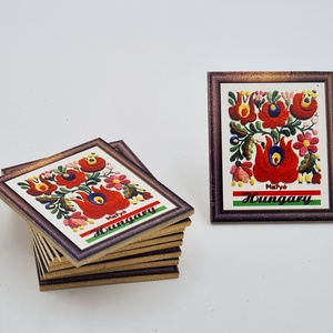 Hűtőmágnes - Matyó minta 6x7cm - otthon & életmód - konyhafelszerelés, tálalás - konyhai dekoráció - hűtőmágnes - Meska.hu