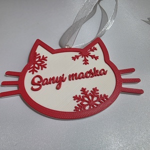 Karácsonyfa Neves kutyás/macskás/sima dísz - karácsony - karácsonyi lakásdekoráció - karácsonyfadíszek - Meska.hu