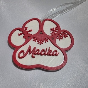 Karácsonyfa Neves kutyás/macskás/sima dísz - karácsony - karácsonyi lakásdekoráció - karácsonyfadíszek - Meska.hu