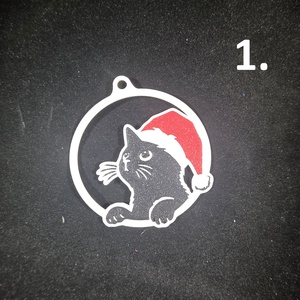 Cicás karácsonyfadísz - karácsony - karácsonyi lakásdekoráció - karácsonyfadíszek - Meska.hu