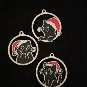 Cicás karácsonyfadísz, Karácsony, Karácsonyi lakásdekoráció, Karácsonyfadíszek, Mindenmás, MESKA