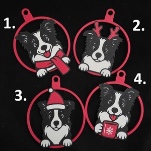 Kutyás karácsonyfadísz - Meska.hu