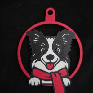 Kutyás karácsonyfadísz - karácsony - karácsonyi lakásdekoráció - karácsonyfadíszek - Meska.hu