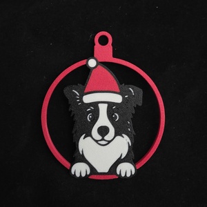 Kutyás karácsonyfadísz - karácsony - karácsonyi lakásdekoráció - karácsonyfadíszek - Meska.hu