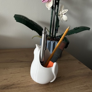 Macska ceruzartaró - otthon & életmód - papír, írószer - tolltartó & ceruzatekercs - Meska.hu