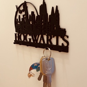 Fali kulcstartó-Harry Potter-Hogwarts - Meska.hu