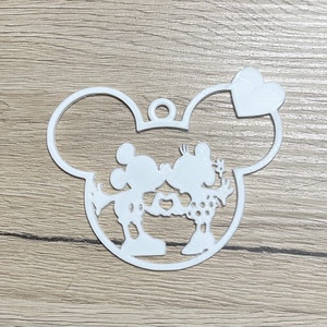 Karácsonyfadísz - Mickey+Minnie - karácsony - karácsonyi lakásdekoráció - karácsonyfadíszek - Meska.hu