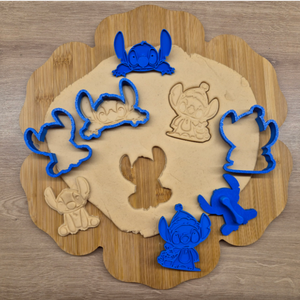 3D Nyomtatott Stitch Süteménykiszúró és Pecsételő Szett - Meska.hu