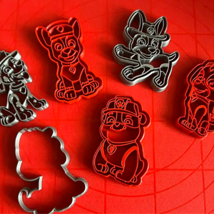 3D Nyomtatott Mancs Őrjárat Süteménykiszúró Szett (7 darabos) - otthon & életmód - konyhafelszerelés, tálalás - sütés, főzés - sütikiszúró - Meska.hu