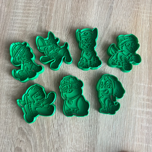 3D Nyomtatott Mancs Őrjárat Süteménykiszúró Szett (7 darabos) - otthon & életmód - konyhafelszerelés, tálalás - sütés, főzés - sütikiszúró - Meska.hu
