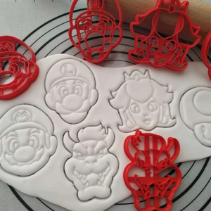 3D Nyomtatott Super Mario Süteménykiszúró Szett (5 darabos) - Meska.hu