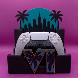 3D Nyomtatott GTA VI (Vice City) Kontrollertartó Állvány - Meska.hu