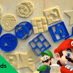 6 darabos Super Mario témájú, 3D nyomtatott süteménykiszúró szett . - Meska.hu