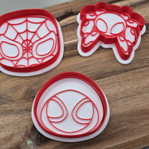 3D Nyomtatott Pókember és Barátai Süteménykiszúró Szett (3 darabos) - Meska.hu