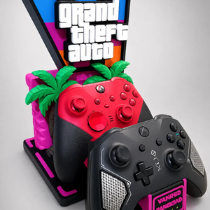 ? GTA VI Special Edition Dupla 3D Nyomtatott Kontrollertartó Állvány ?, Otthon & Életmód, Tárolás & Rendszerezés, Kontroller tartók, , MESKA