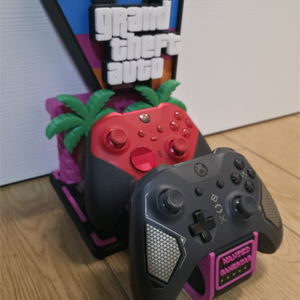  GTA VI Special Edition Dupla 3D Nyomtatott Kontrollertartó Állvány �� - otthon & életmód - tárolás & rendszerezés - kontroller tartók - Meska.hu
