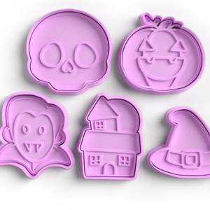 Halloween Süteménykiszúró Szett � 5 db-os Kísérteties Kollekció! - otthon & életmód - konyhafelszerelés, tálalás - sütés, főzés - sütikiszúró - Meska.hu