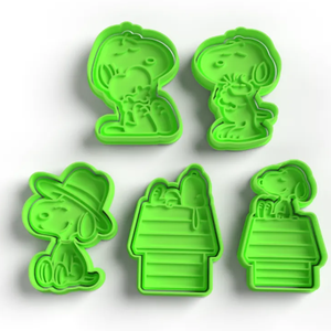 Snoopy és Peanuts Süteménykiszúró Szett � 5 db-os  - otthon & életmód - konyhafelszerelés, tálalás - sütés, főzés - sütikiszúró - Meska.hu