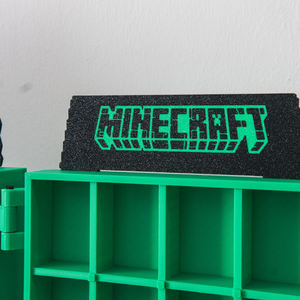 Minecraft Kinder Joy és minifigura gyűjtői polc  - otthon & életmód - dekoráció - asztal és polc dekoráció - dekorációs tál, tartó - Meska.hu