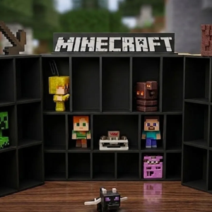 Minecraft gyűjtői polc és bemutató állvány  - Meska.hu