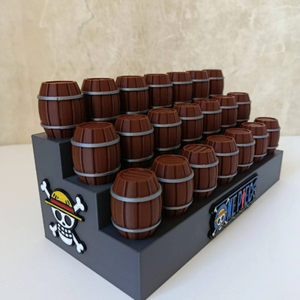  One Piece Kalóz Hordós Minifigura Állvány  - Meska.hu