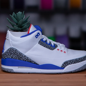 Air Jordan 3 Retro True Blue Sneaker Kaspó és Tároló - otthon & életmód - virágdekoráció - virágtartó - kaspó - Meska.hu