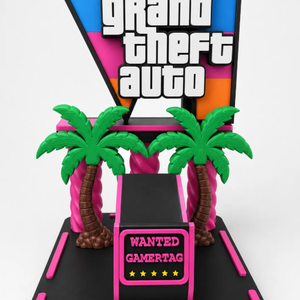 Grand Theft Auto VI Prémium Kontrollertartó Állvány � Vice City Neon Edition - Meska.hu